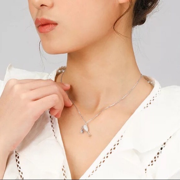 👏🏼Clearance👏🏼S925 Stamped Wine Glass Pendant necklace for women - Picture 6 of 7